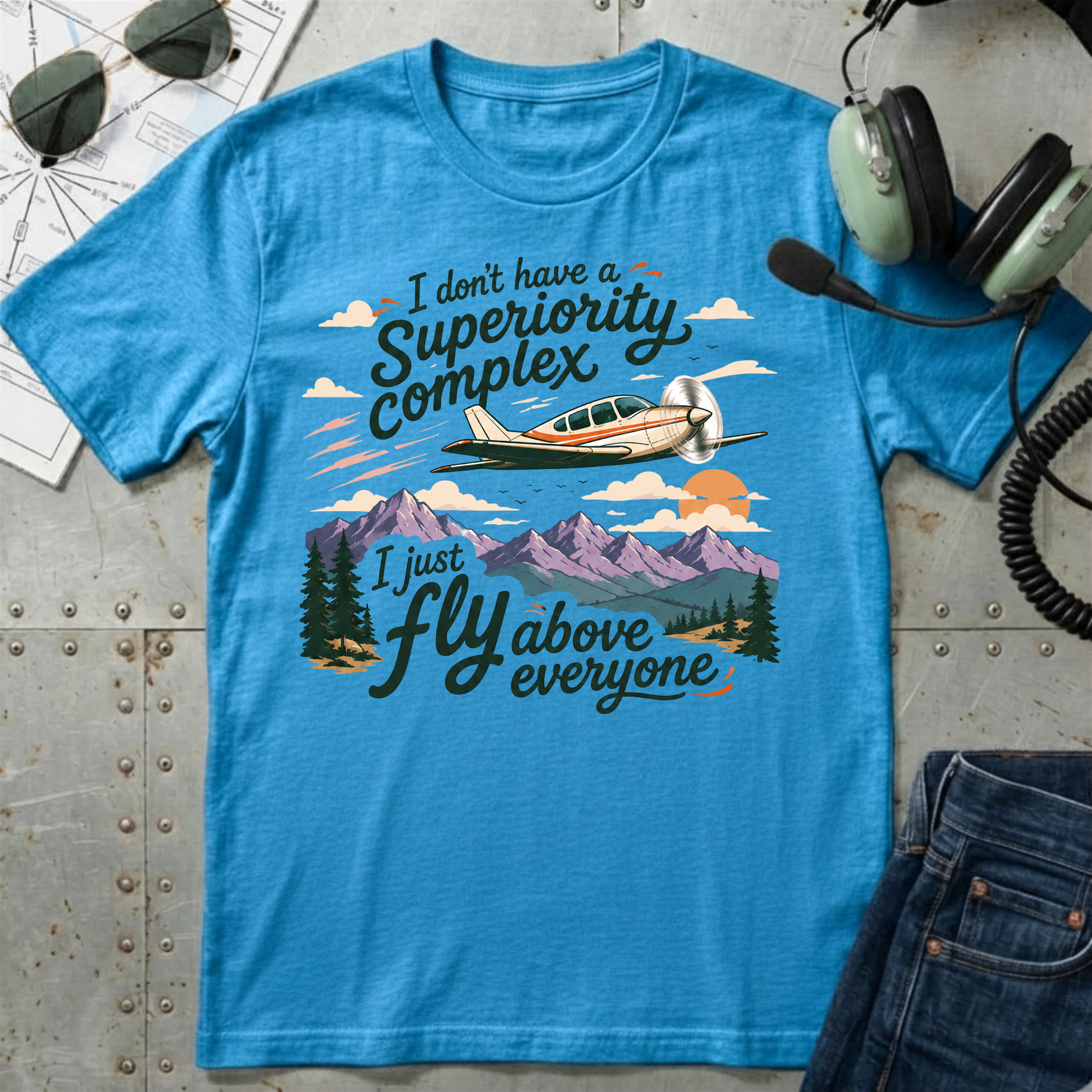 Fly above Single Engine T-Shirt