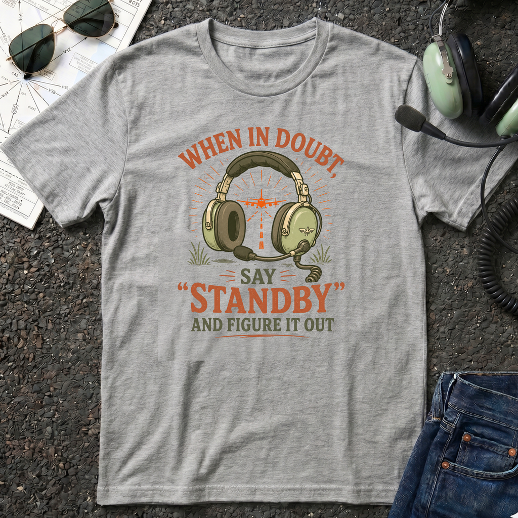 When in Doubt say Standby and Figure it out T-shirt