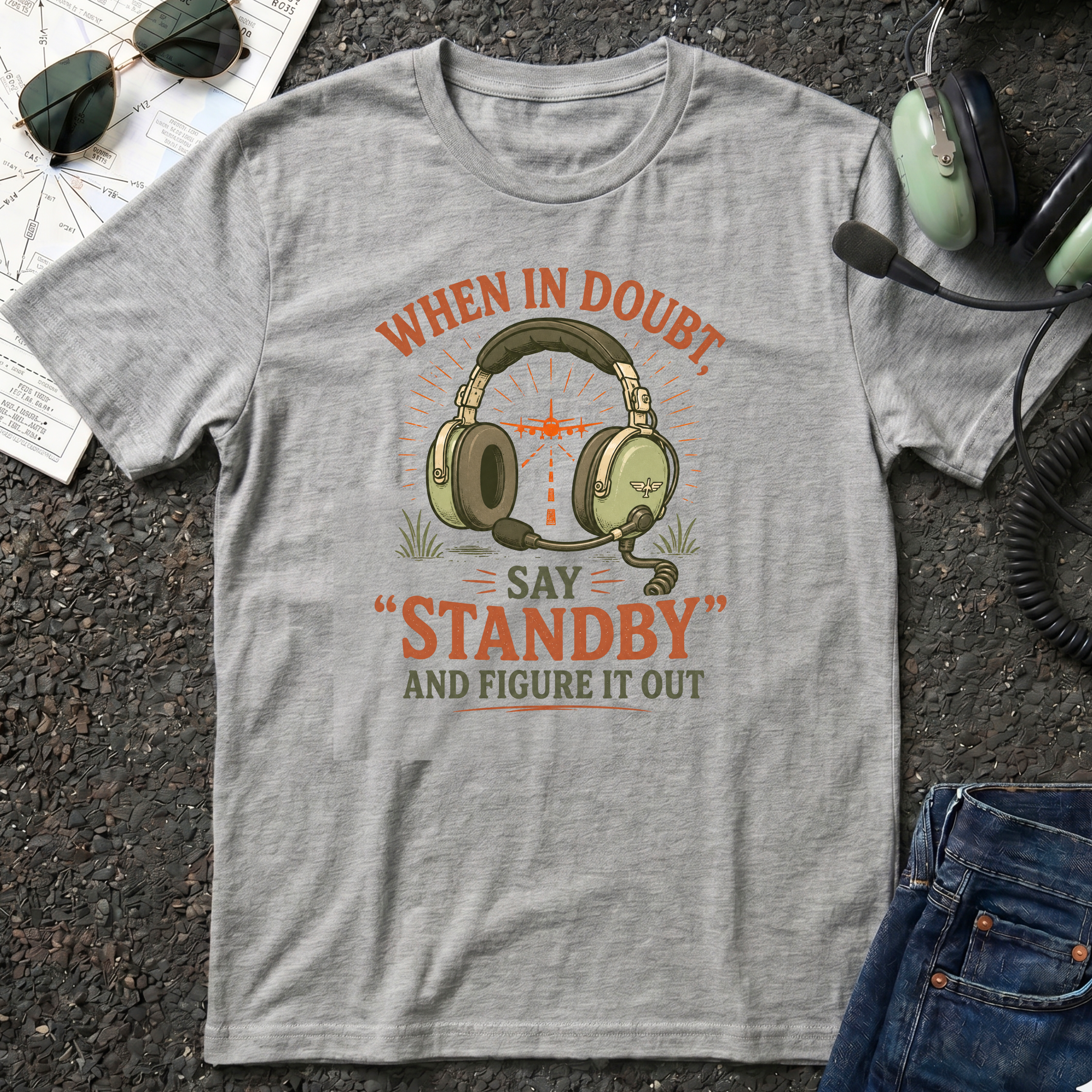 When in Doubt say Standby and Figure it out T-shirt