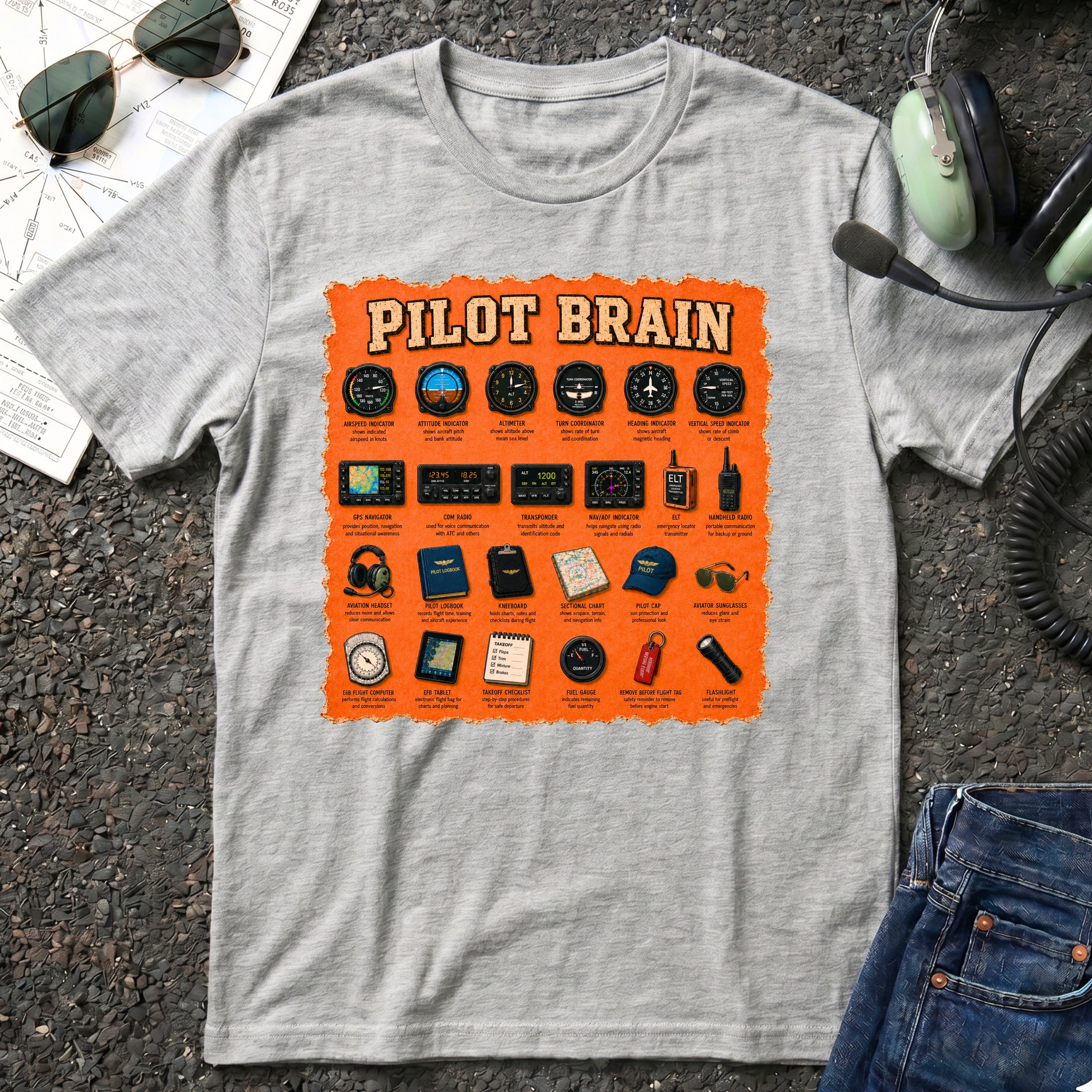 Pilot Brain T-Shirt