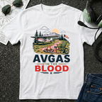 AVGAS in the Blood Graphic T-Shirt