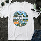 Fuel Fly Repeat Graphic T-Shirt
