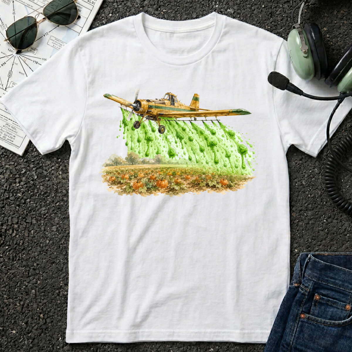 Monster Goo Crop Duster T-Shirt