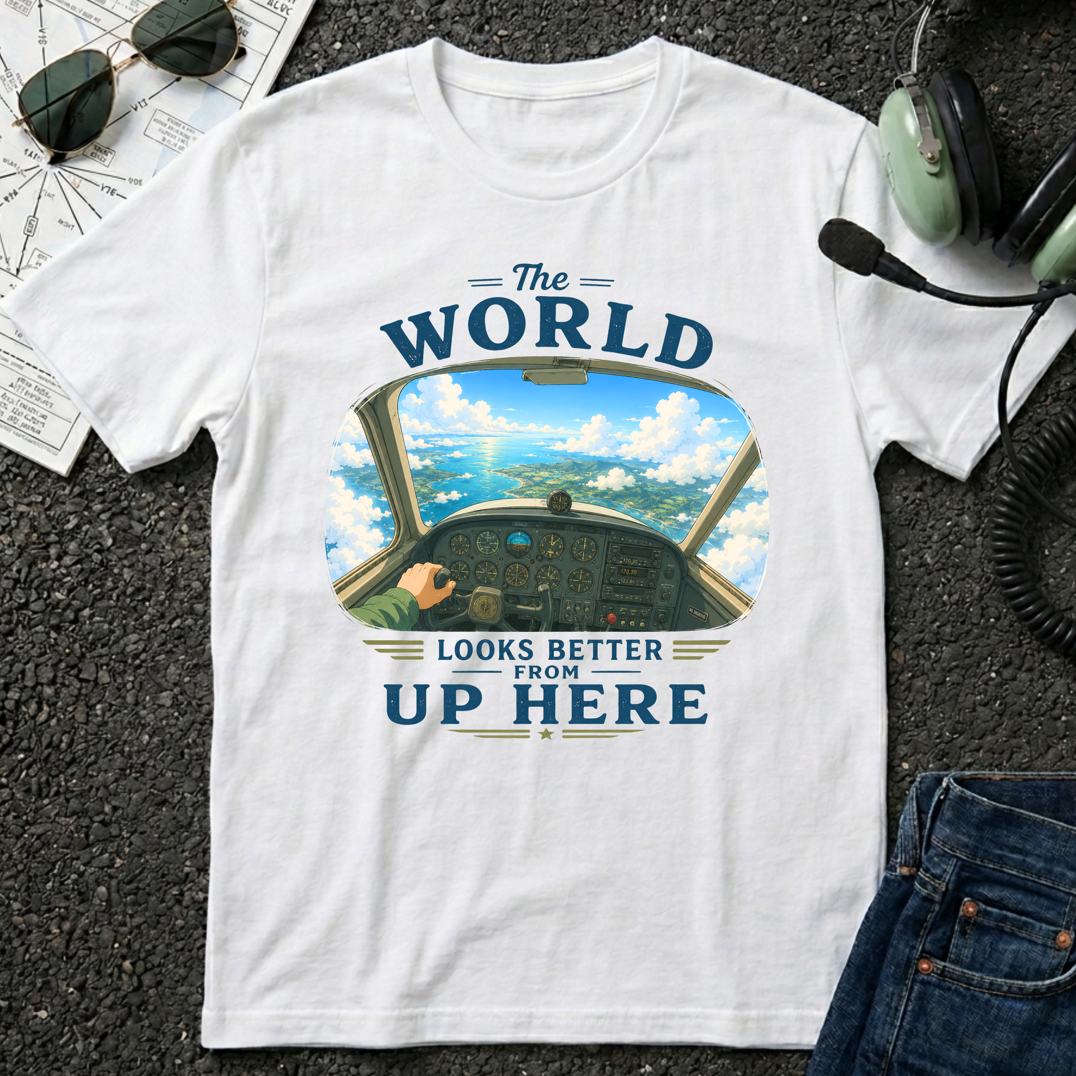 The World Looks Better From Up Here T-Shirt