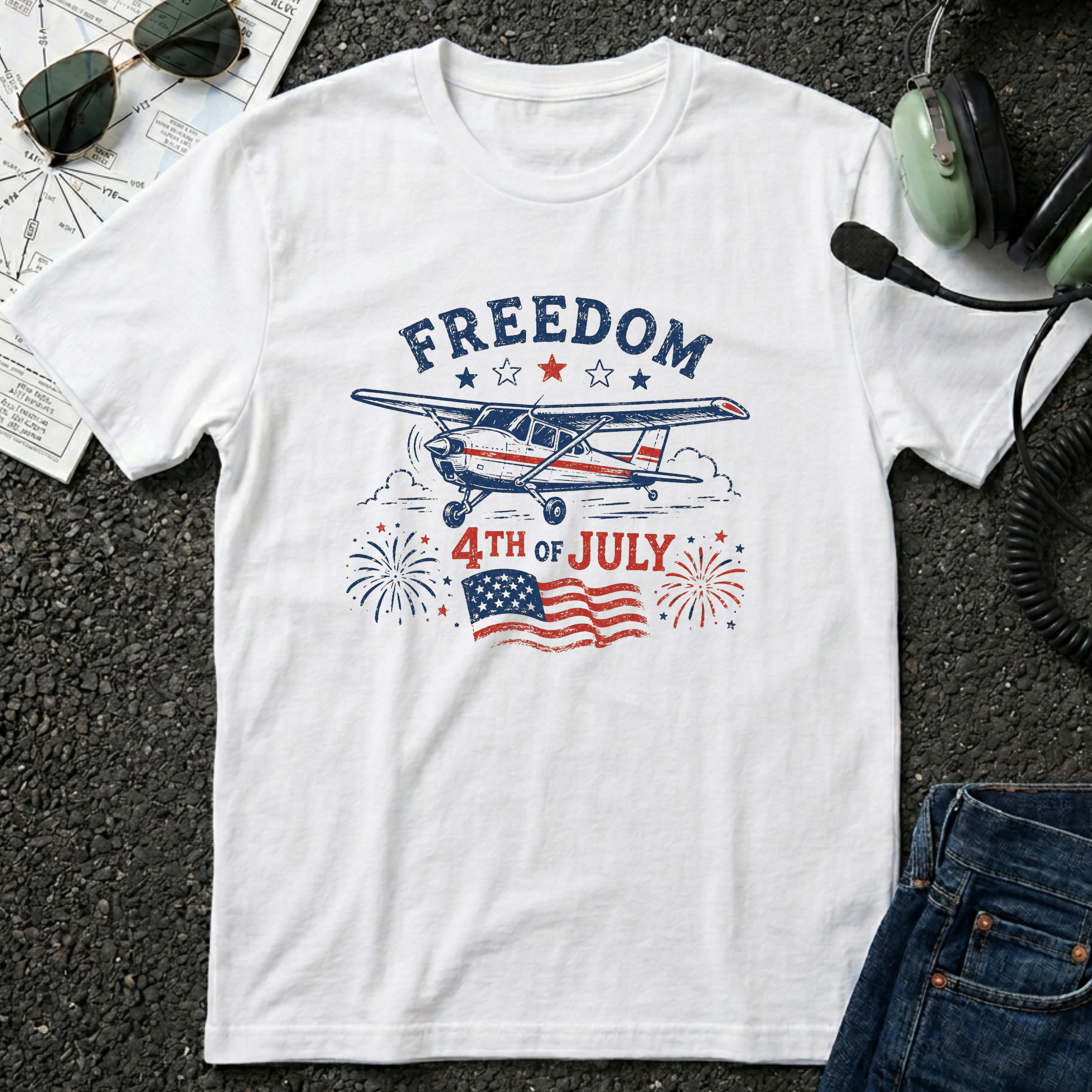 Freedom Airplane T-Shirt