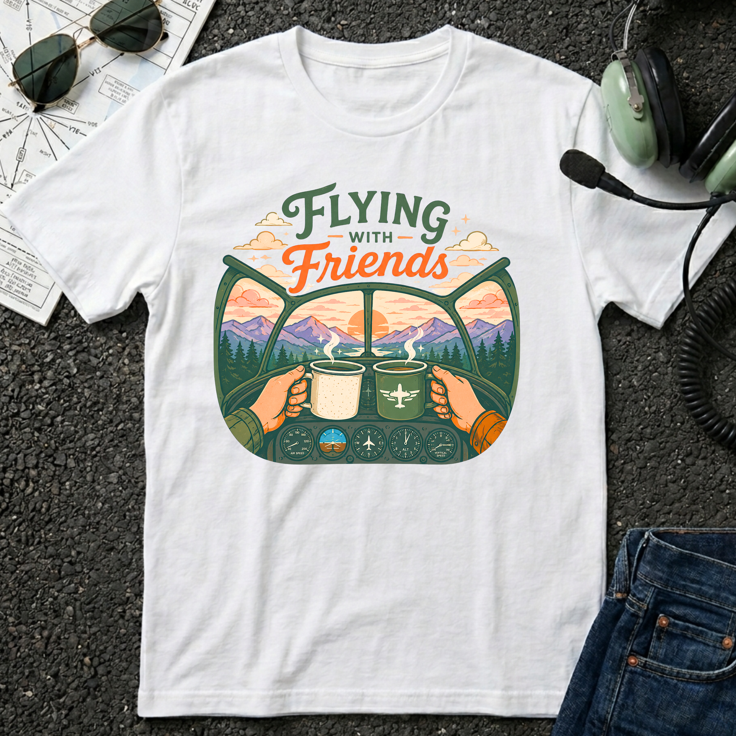Flying With Friends T-Shirt