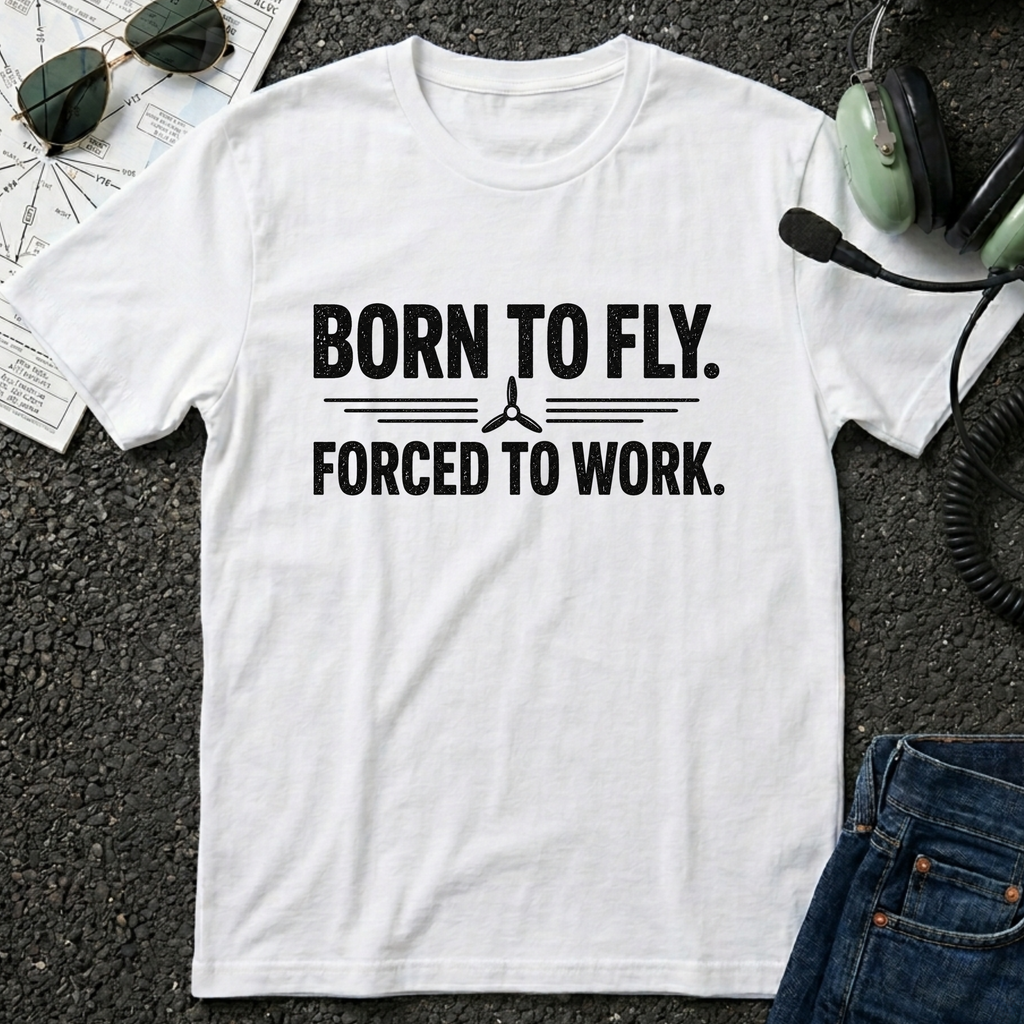 Born to Fly, Forced to Work T-Shirt