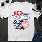 Red White and Airplanes T-Shirt